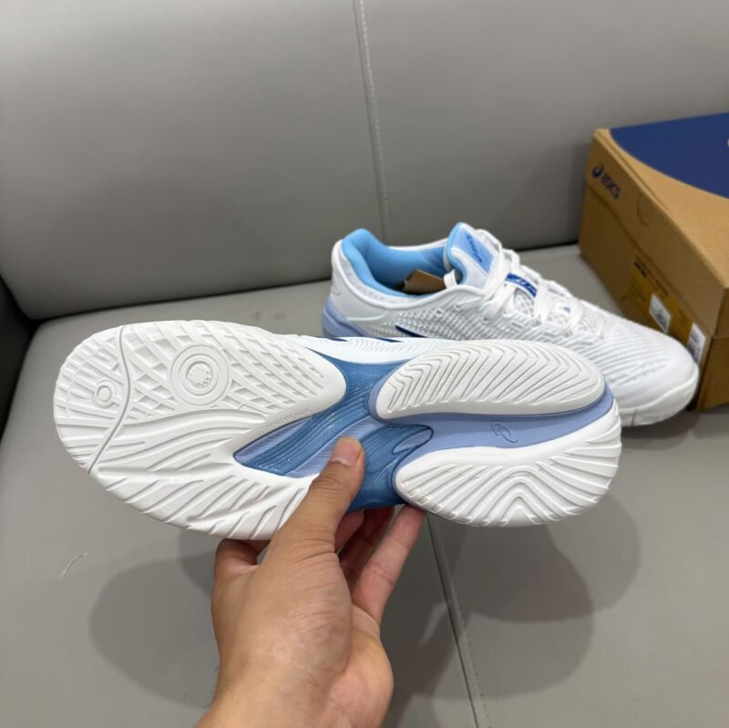 Giày Asics Court FF 3 Novak - White Tuna Blue 1041A - Hình ảnh 8