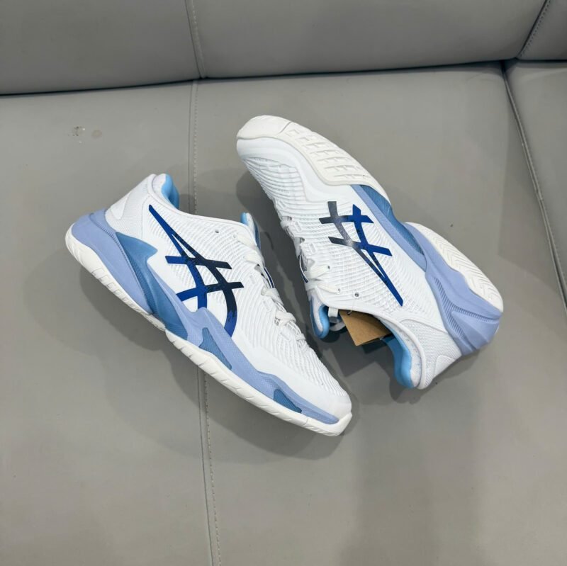 Giày Asics Court FF 3 Novak - White Tuna Blue 1041A - Hình ảnh 6
