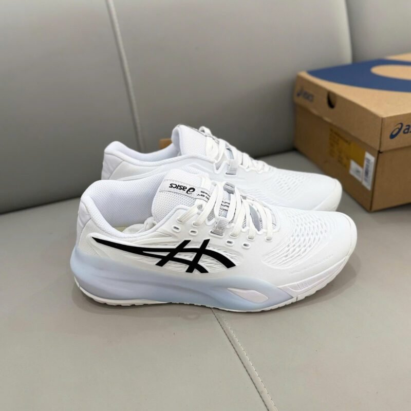 Giày Asics Gel Resolution X - White Black 1041A - Hình ảnh 5