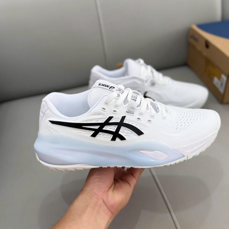 Giày Asics Gel Resolution X - White Black 1041A - Hình ảnh 2