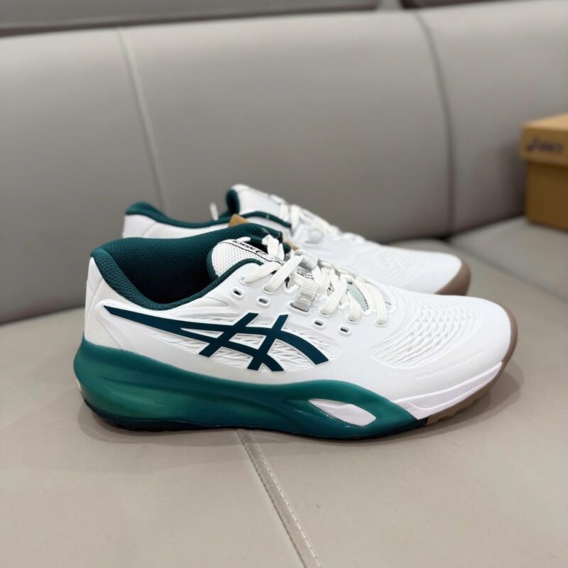 Giày Asics Gel-Resolution X - White Saxon Green 1041A - Hình ảnh 2