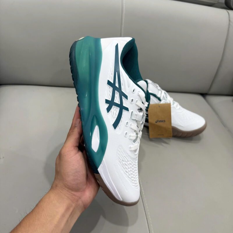 Giày Asics Gel-Resolution X - White Saxon Green 1041A - Hình ảnh 4