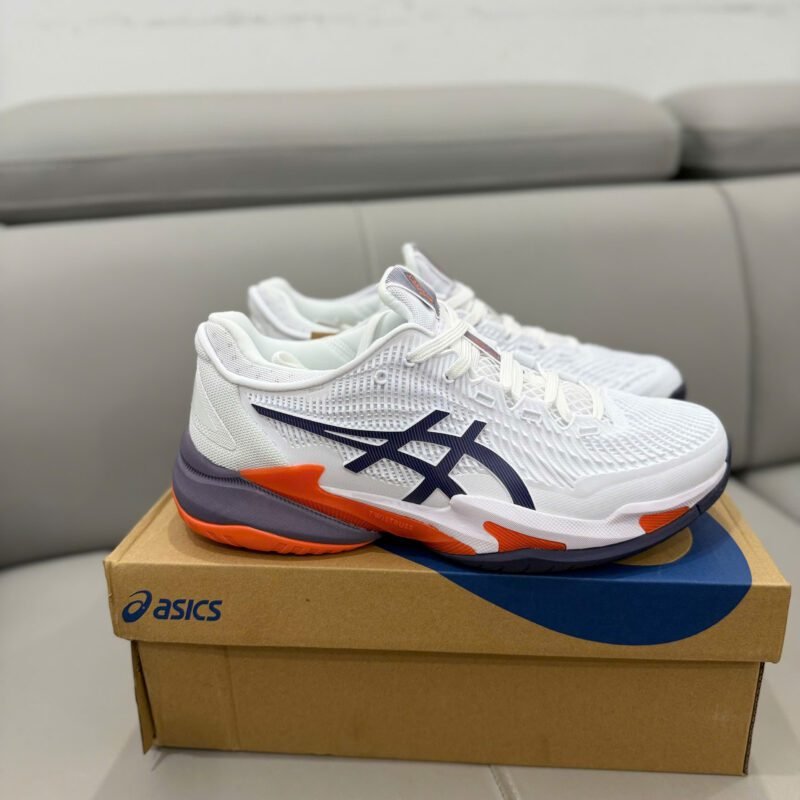 Giày Asics Court FF 3 - White Greyish Purple 1041A - Hình ảnh 2