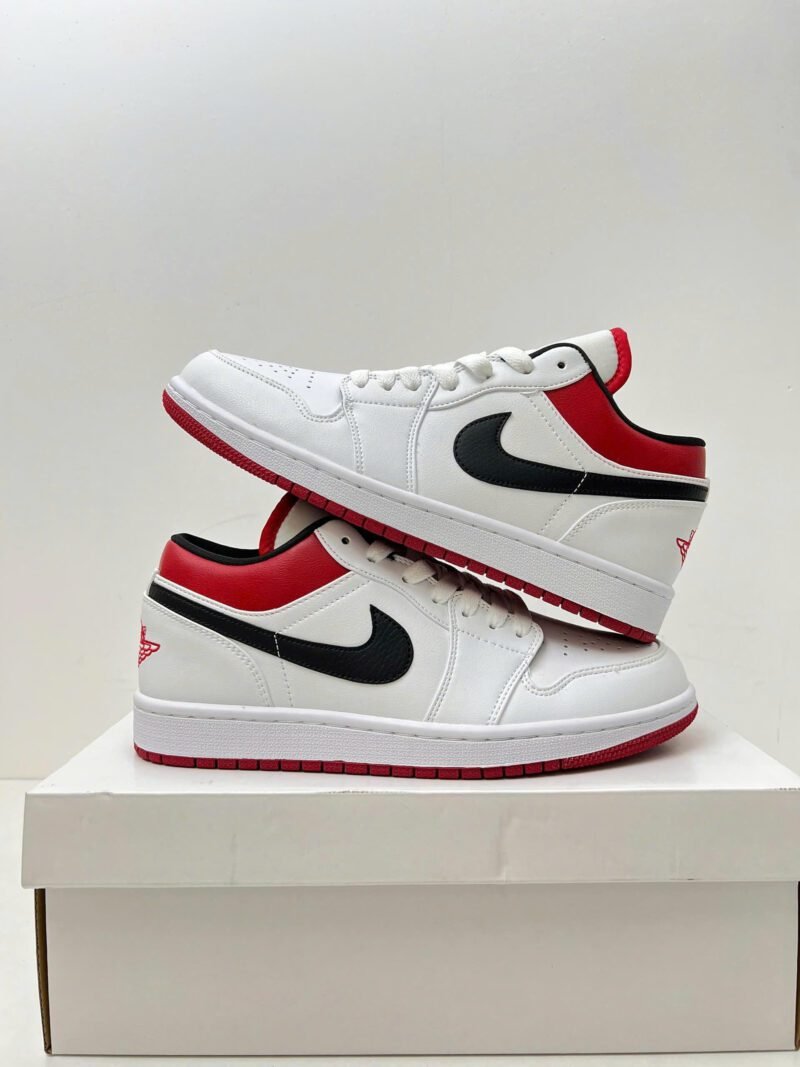 Giày Nike Air Jordan 1 Low GS - White Gym Red