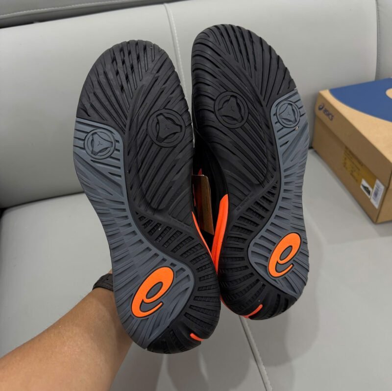 Giày Asics Gel Resolution X - Black Shocking Orange 1041A - Hình ảnh 6