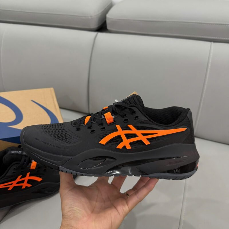 Giày Asics Gel Resolution X - Black Shocking Orange 1041A - Hình ảnh 5