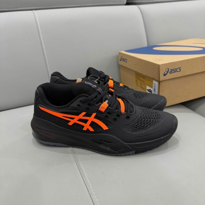Giày Asics Gel Resolution X - Black Shocking Orange 1041A - Hình ảnh 3