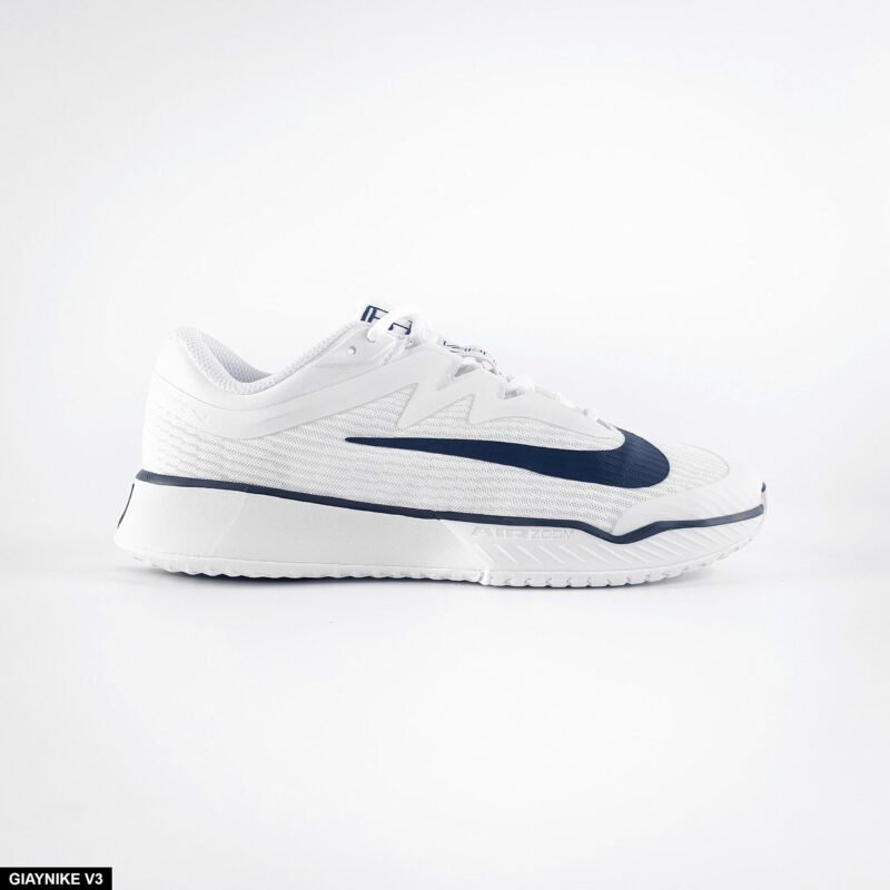 Giày Nike Court Air Zoom Vapor Pro 3 Premium HC - White Midnight Navy - Hình ảnh 7