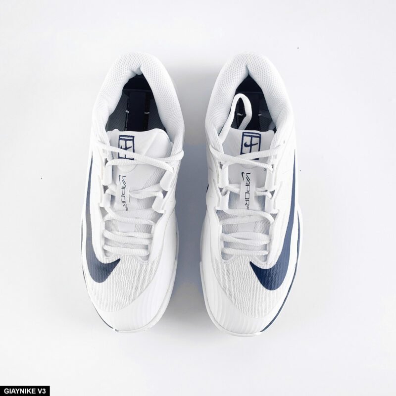 Giày Nike Court Air Zoom Vapor Pro 3 Premium HC - White Midnight Navy - Hình ảnh 3