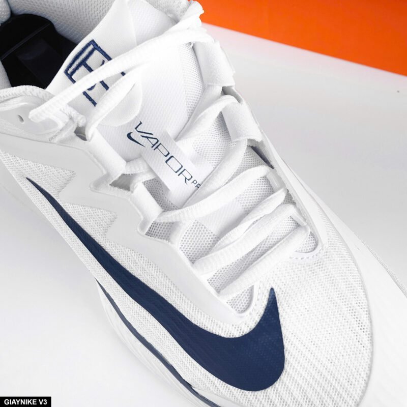 Giày Nike Court Air Zoom Vapor Pro 3 Premium HC - White Midnight Navy - Hình ảnh 11