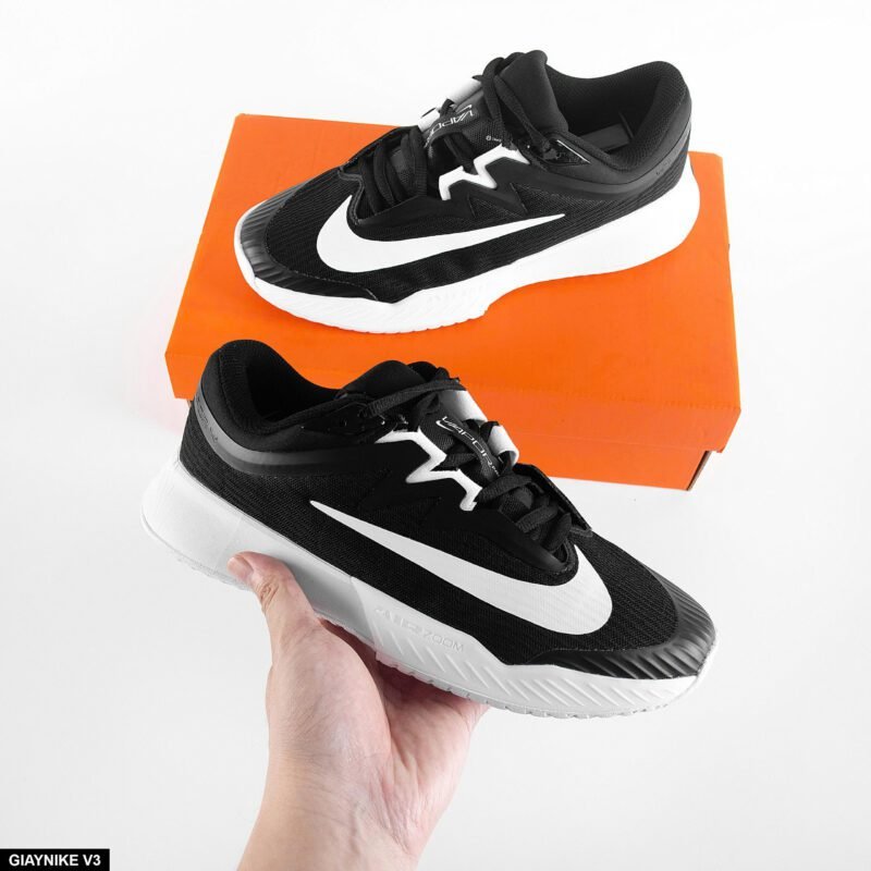 Giày Nike Vapor Pro 3 HC - Black White - Hình ảnh 9