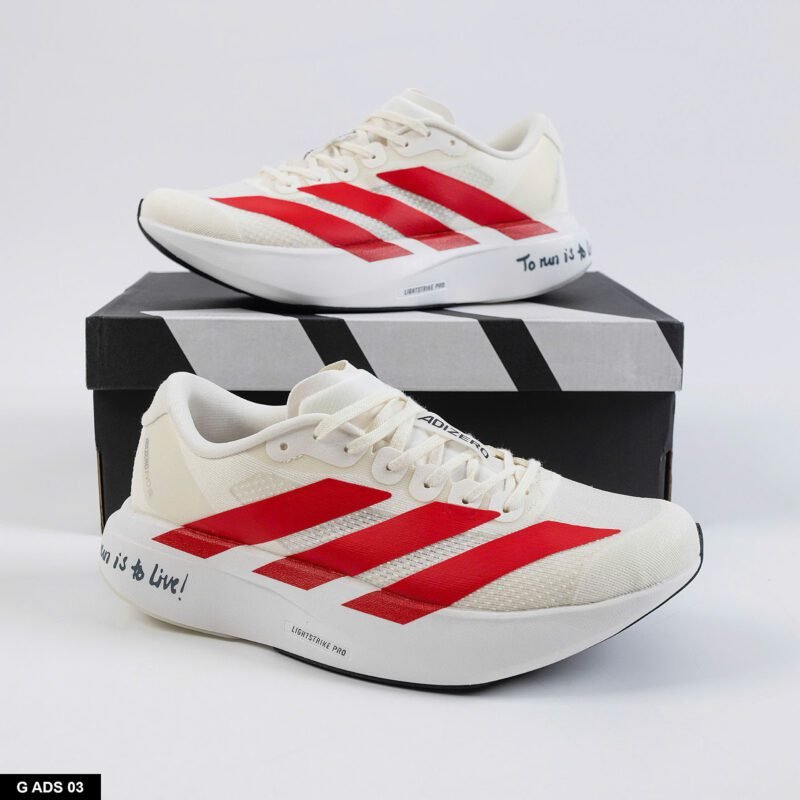 Giày adidas Adizero Evo SL - White Red - Hình ảnh 2