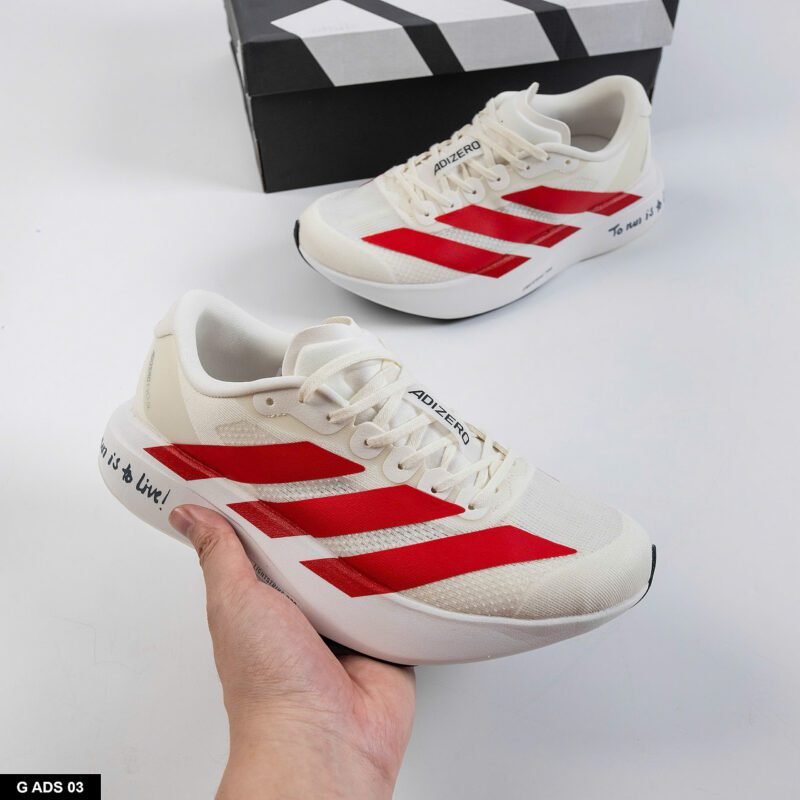 Giày adidas Adizero Evo SL - White Red - Hình ảnh 3