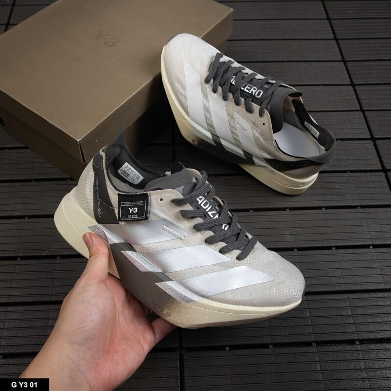 Giày adidas Y-3 Adios Pro 4 Alumina Cinder Màu Xám - Hình ảnh 6