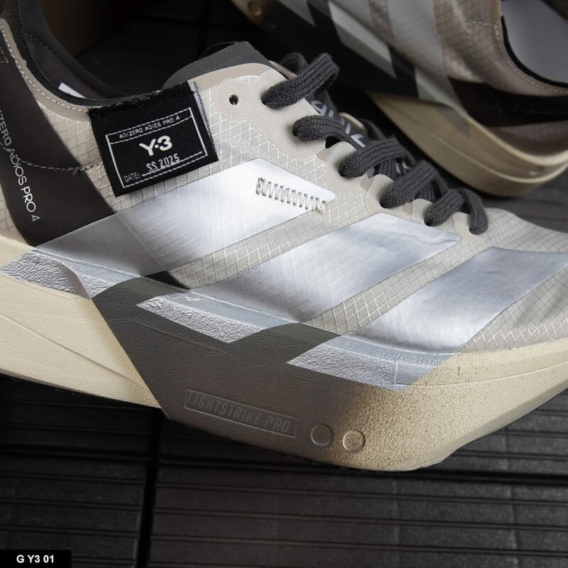 Giày adidas Y-3 Adios Pro 4 Alumina Cinder Màu Xám - Hình ảnh 9